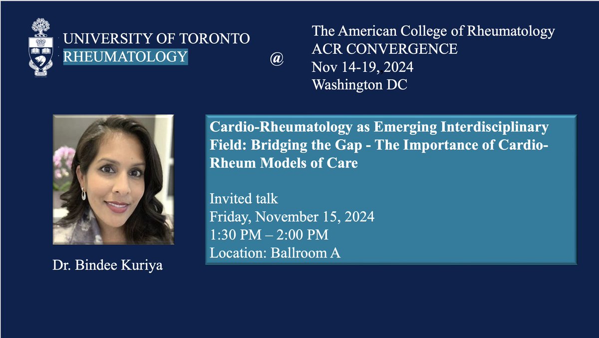 Join us tomorrow October 15th for the following talks at the ACR Converge conference #ACR24