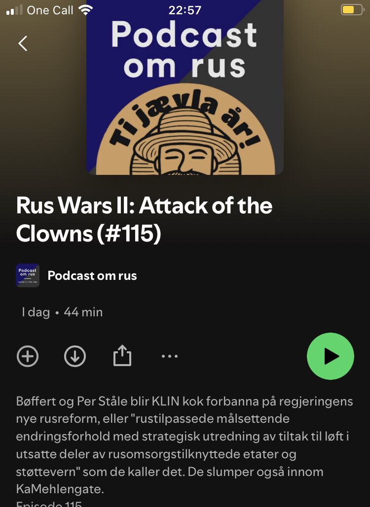 Tittelen på den nye episoden fra Sir Honnning og Sir Fusk oppsummerer tingenes tilstand presist: open.spotify.com/episode/2SbyFf…