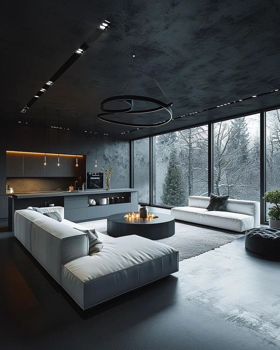 HOUSEPORN___'s tweet photo. Dark interior. https://t.co/clk3YZUvIu