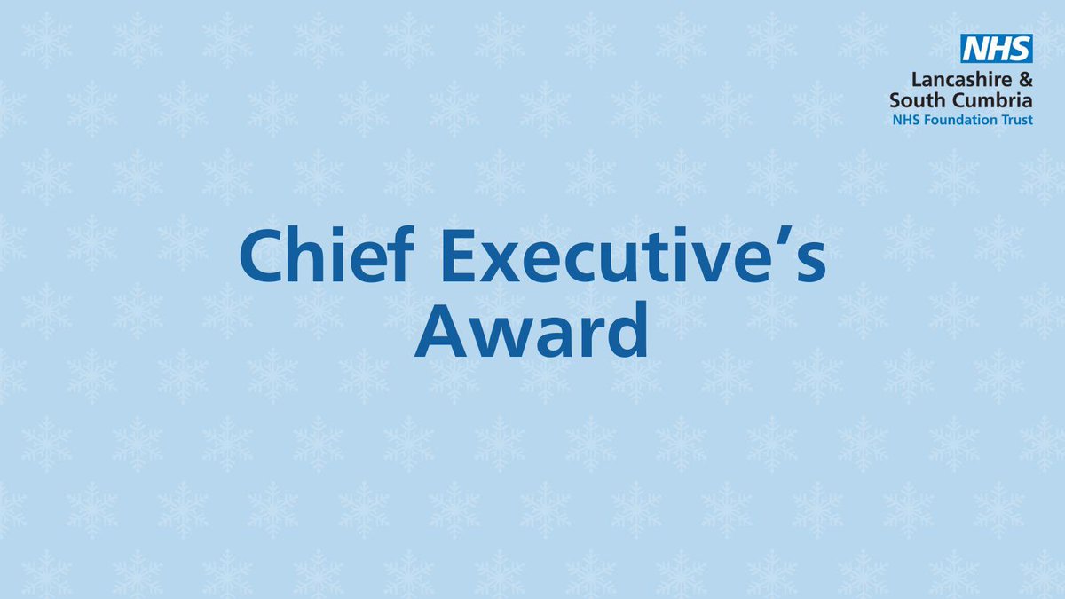 Chief Executive’s Award 🌟
 
Winner: Pennine Community Mental Health Team
 
Their work is described by Chris as, “An outstanding improvement in patient care.”

#T2S2024