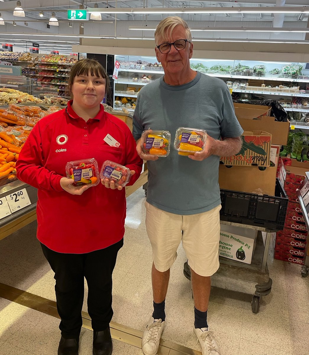 MaddiesVision's tweet photo. Whilst in Tassie last week, our very own Joe Riewoldt popped into Coles Sorell to collect his Flavorite Mini Caps, Mini Toms and Cherry Truss tomatoes to support Maddie’s Month! Head to @Coles and make a difference today!
#MaddiesMonth #FightLikeMaddie #flavourforlife https://t.co/q9LPt8Aqa7