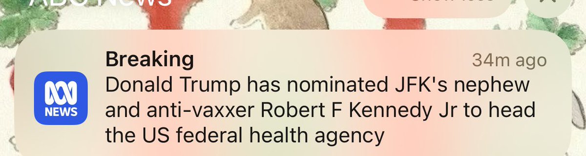 an anti-vaxxer heading the federal health agency???
that is the most ironic shit i have ever heard