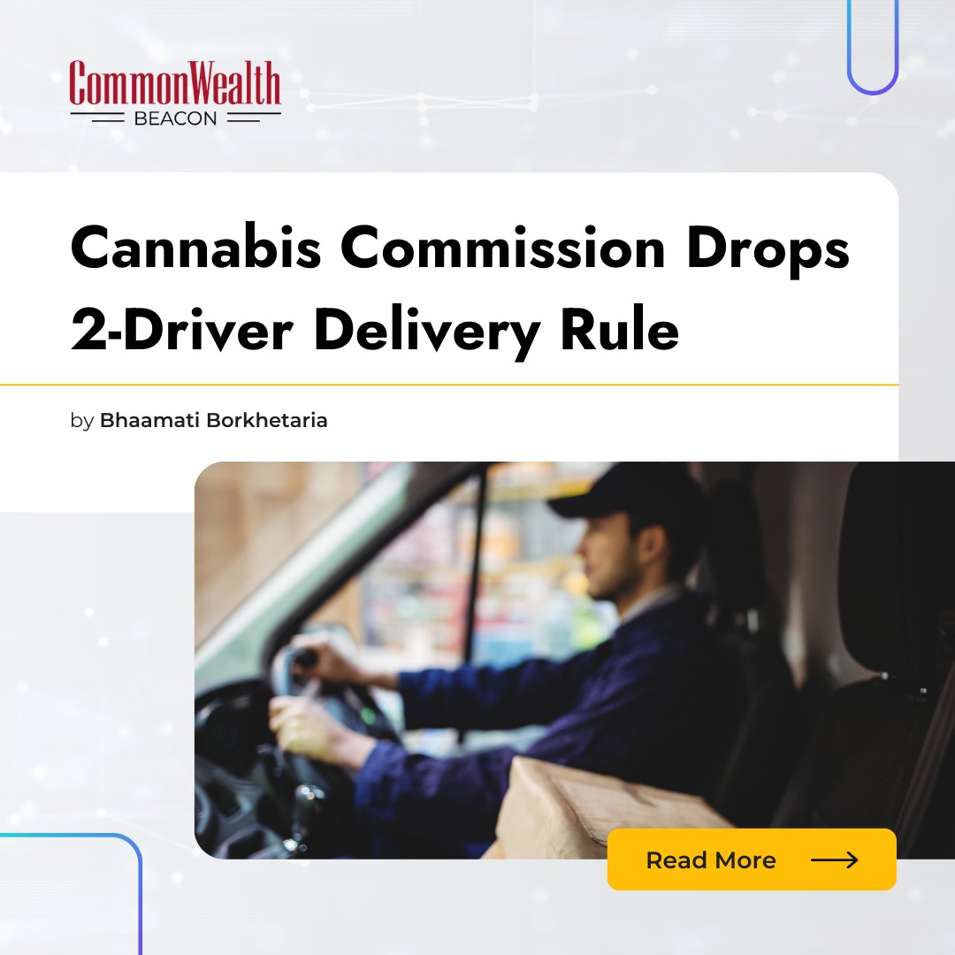 MediaJel's tweet photo. Massachusetts Cannabis Control Commission drops the 2-driver rule! This change cuts costs, boosts efficiency, and supports smaller businesses. A huge step for accessibility in Massachusetts!
Learn more > https://t.co/M4XW6K8JQD
#MediaJel #MassachusettsCannabis #DeliveryReform https://t.co/Kr0aHHsJWF