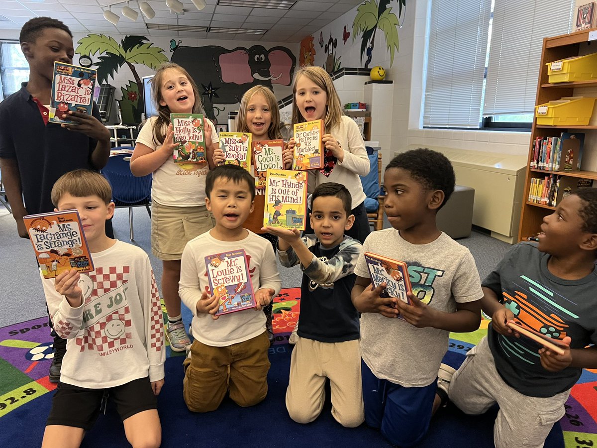 Jennifer Koch (@chargerlms) on Twitter photo Our Chargers can’t get enough of “My Weird School” @DanGutmanBooks ! Thanks to <a href="/room97firsts/">Mrs. Booth</a> sharing this book as a read aloud starring AJ and friends, every week they check out every copy we have of “naughty AJ” <a href="/chenowethes/">Chenoweth Elementary</a> Our Chargers can’t get enough of “My Weird School” @DanGutmanBooks ! Thanks to <a href="/room97firsts/">Mrs. Booth</a> sharing this book as a read aloud starring AJ and friends, every week they check out every copy we have of “naughty AJ” <a href="/chenowethes/">Chenoweth Elementary</a>
