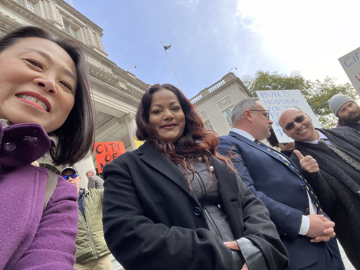 ycinnewyork's tweet photo. Spoke at the rally to say NO to the City of Yes. Then went to support the presser to stop congestion pricing. #IssuesThatMatter #RealNewYorkers https://t.co/5yKjoZ55Us