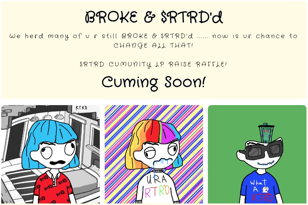 Wait...what...

Something $RTRD'd is happening... 👀

trooprz.army/troop-loot

<a href="/TrueRTRD/">TrueRTRD</a> #CROtard #CroFam