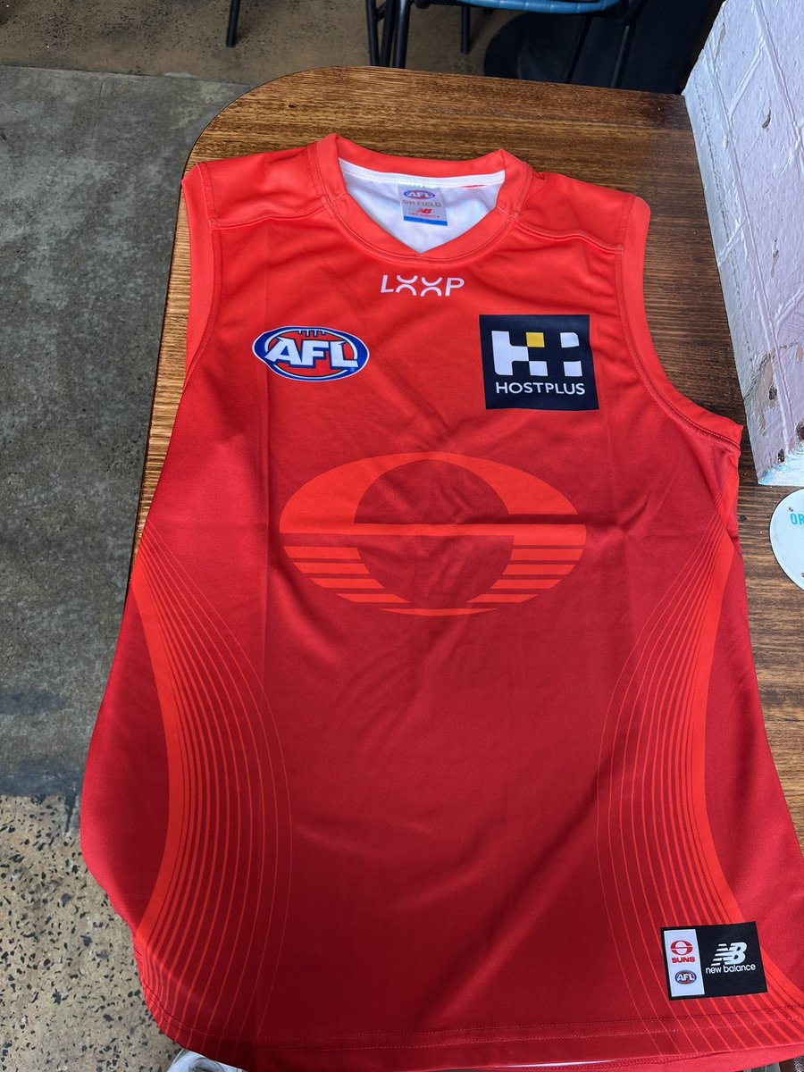 footyjumpers's tweet photo. Gold Coast Suns new Home jumpers https://t.co/DV2E9FSDSc