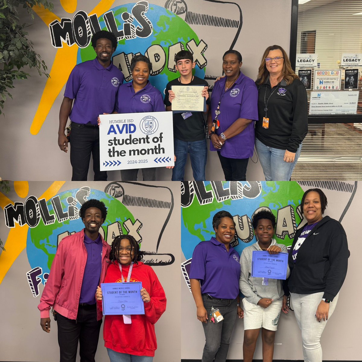 CONGRATS 🎉 to our AVID District  &amp; our Campus students of the month ‼️#thisISAVID