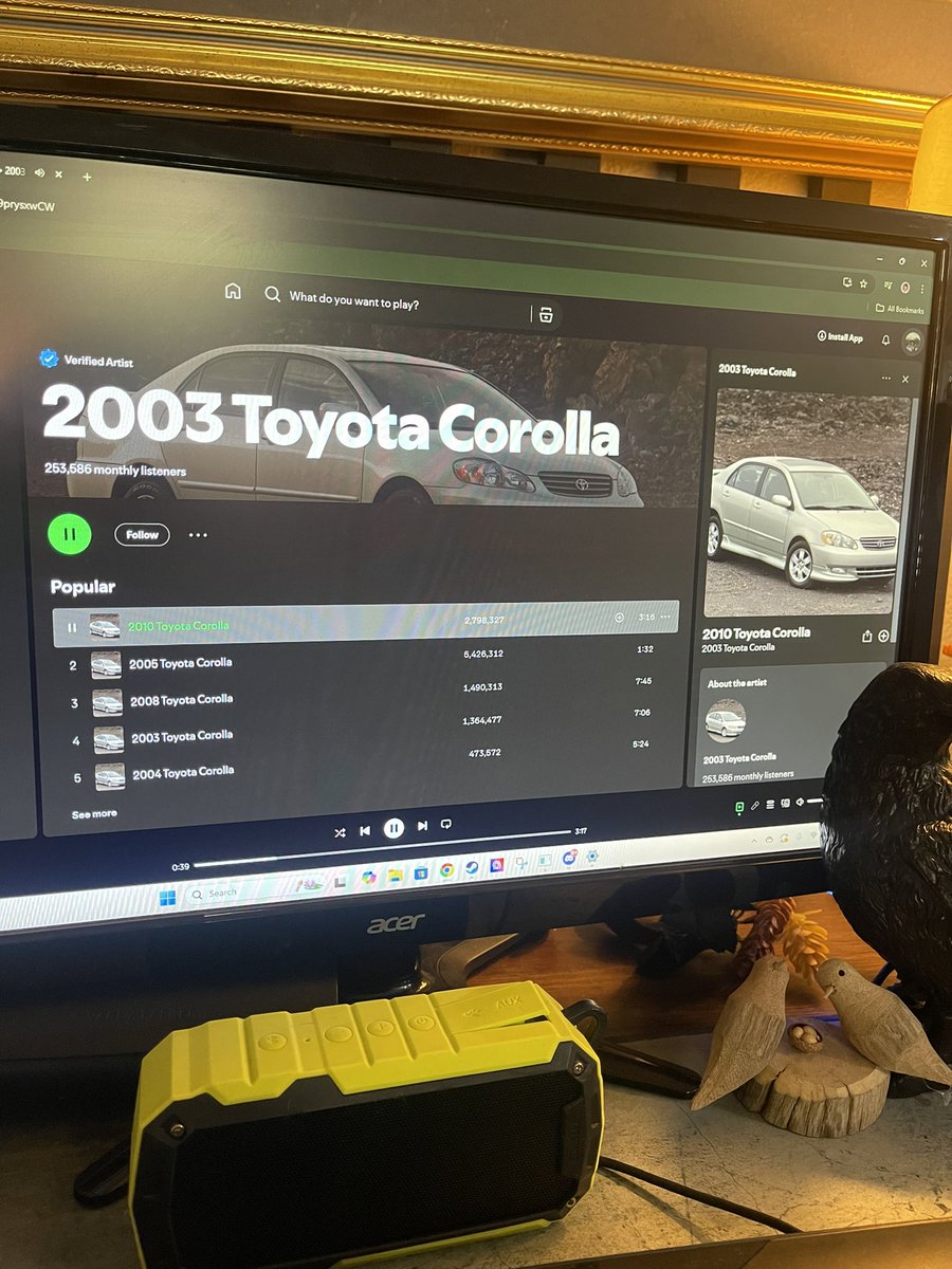 probablynotweed's tweet photo. An unyielding love for Toyota corollas made into calming vaporwave music https://t.co/xPfoQ4Iqxq