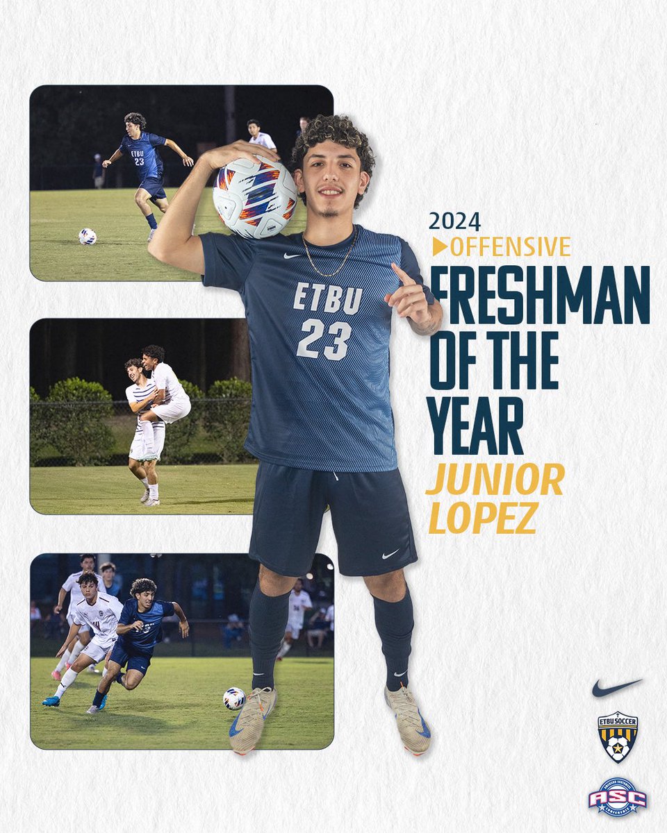 ETBU_Soccer's tweet photo. Congratulations to our ASC Freshman of the Year Selections!

#TexasTigers https://t.co/7gt5qTkCC3