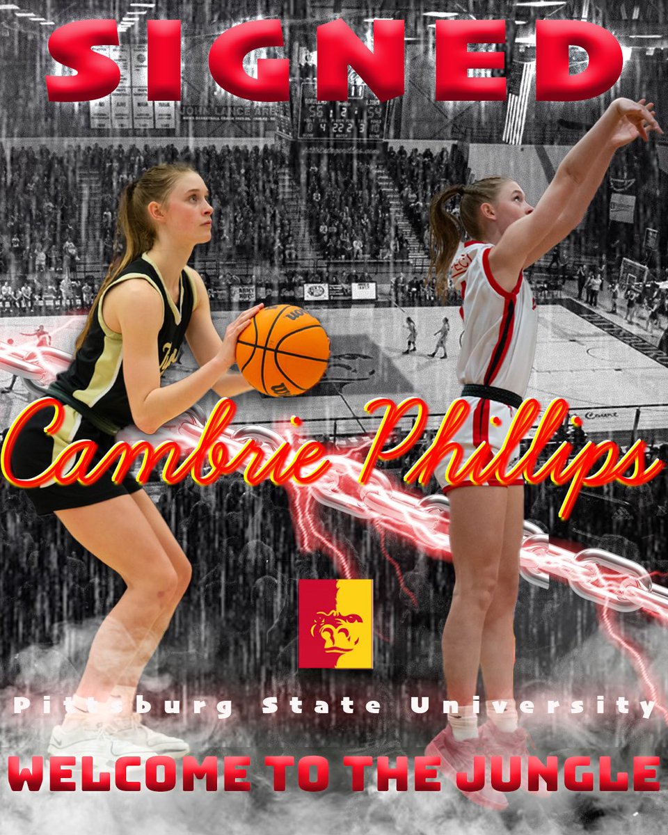 Welcome to the jungle Cambrie! 🦍

Cambrie is a strong athletic guard that will be a great fit in our offense with her ability to get downhill and stretch it to the 3, and bring intensity on defense.  Cambrie is from Bentonville high school, coached by Thomas Halbmaier