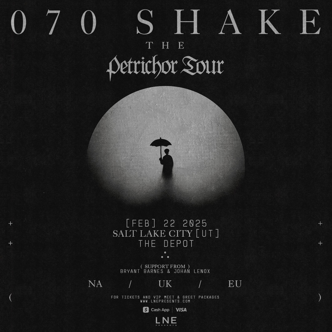 PostfontaineSLC's tweet photo. 📣 GET READY: @070shake hits @depotslc with Bryant Barnes &amp; Johan Lenox &amp; you do not wanna miss it. We'll see you on Feb 22!

🎟️ Presale: 11.19 | 12pm | pw: BEATS
🎟️ On Sale: 11.21 |10am

https://t.co/rxKkOs4UgV