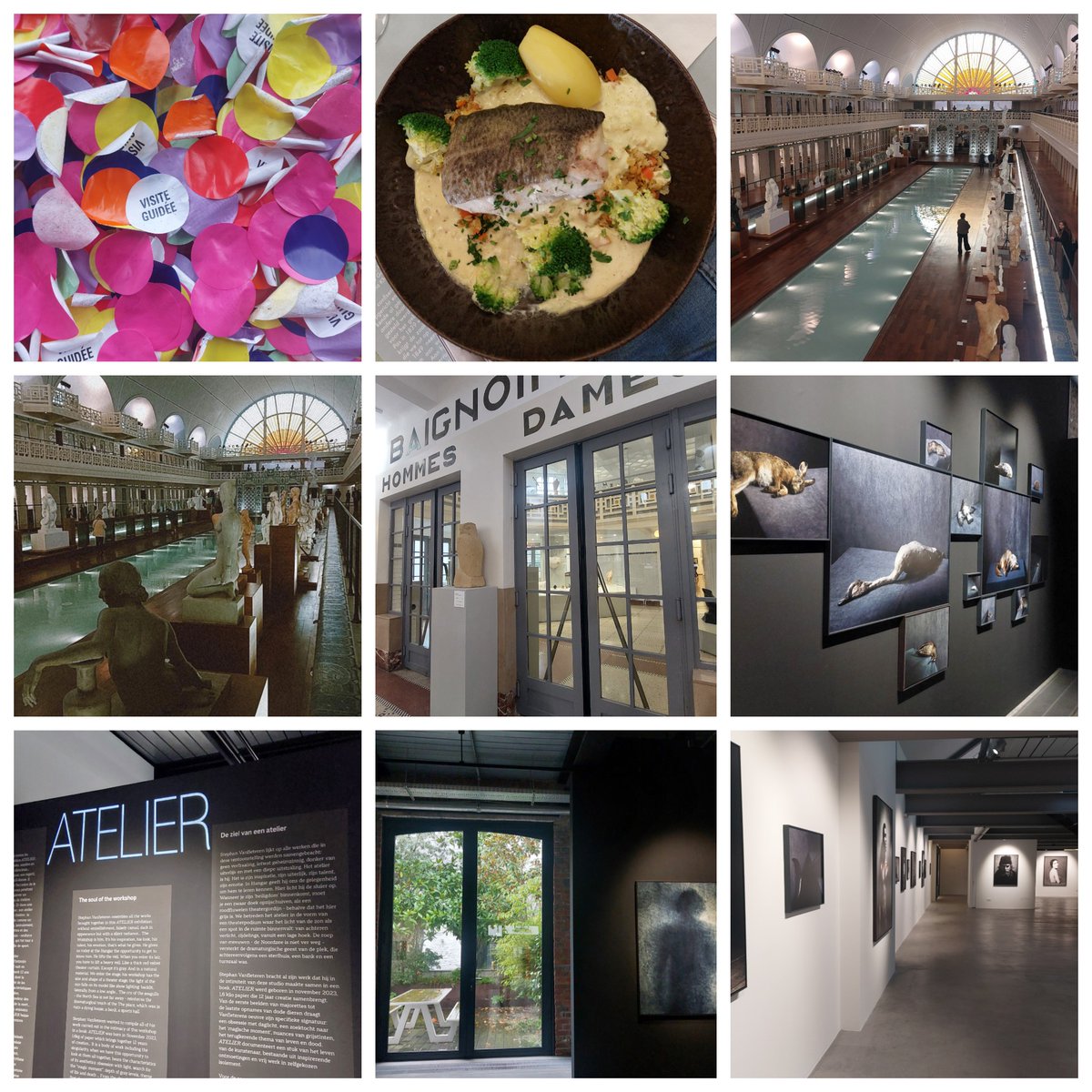 Fijne dag. 
Mee op uitstap met onze volwassen cursisten naar Vanfleteren in Hangar Art &amp; Le Musée la Piscine in Roubaix. 
📷🎒💧