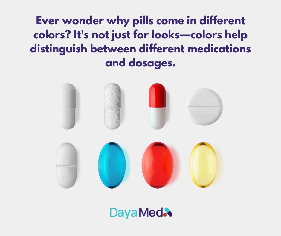 Dayamed2's tweet photo. Ever wonder why pills come in different colors? Colors help us quickly tell medications apart and ensure the right dosage each time. 💊

#MedicationAwareness #HealthTips #DayaMed #PrescriptionHelp #MedicationManagement #Pharma #Patientengagement #Mobilehealth #Pharmacy https://t.co/PWPcwQ1mYN