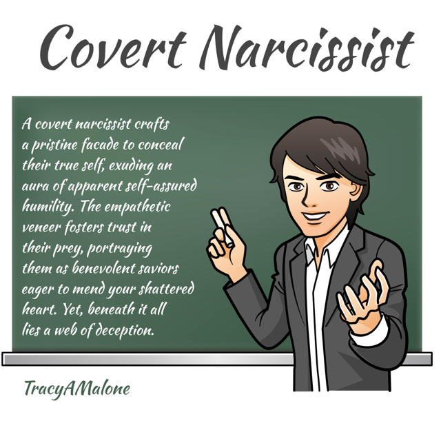 TracyAMalone's tweet photo. A #covertnarcissist is an expert at acting like a genuine person. Their attacks are sneaky but unmistakable #narcissist #narcissism #narcissisticabuse #narcissistabusesupport #tracyamalone #divorcingyournarcissist #divorcinganarcissist #youcantmakethisshitup #deceptive https://t.co/oUVjKMxzbu