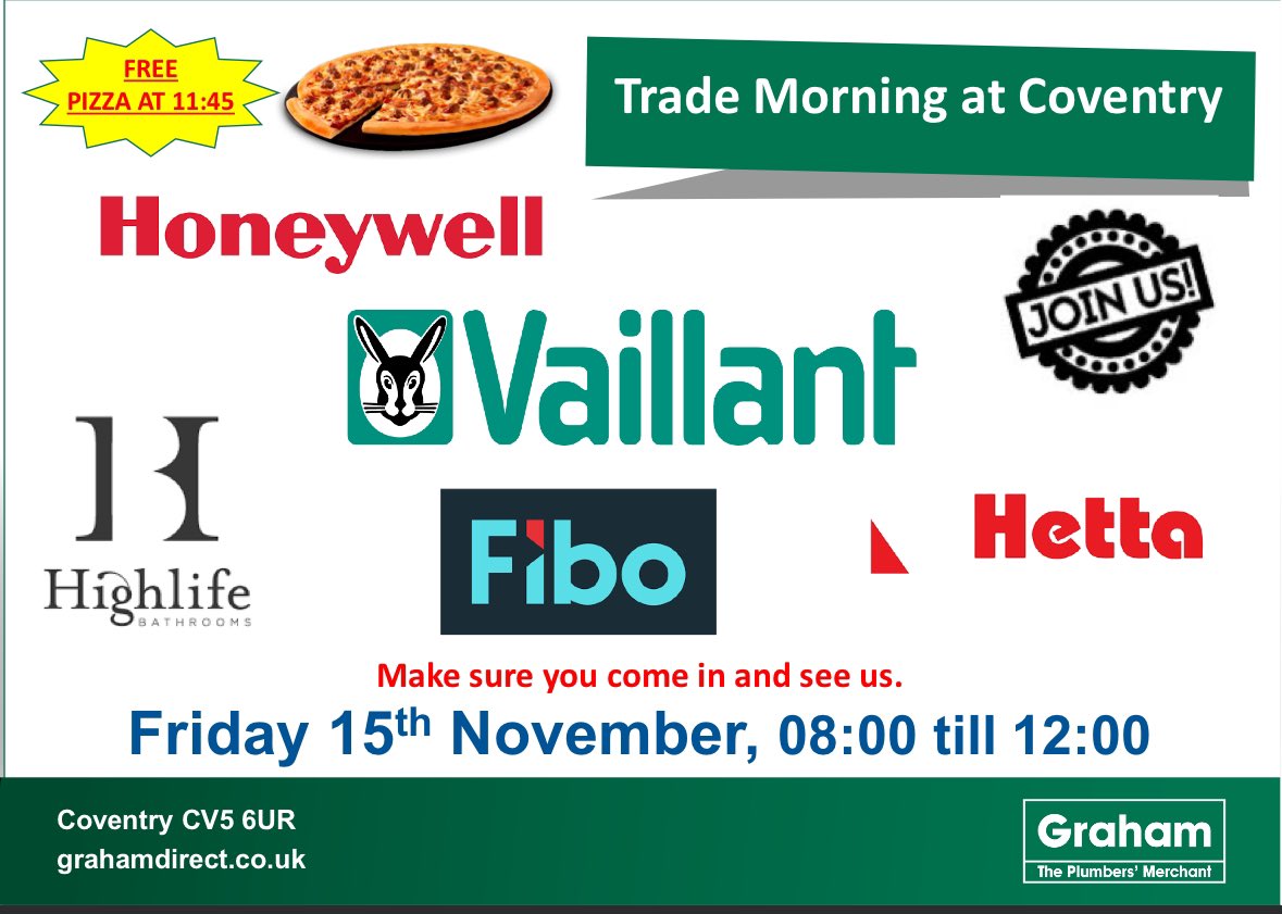 Tomorrow at Graham Coventry - CV5 6UR