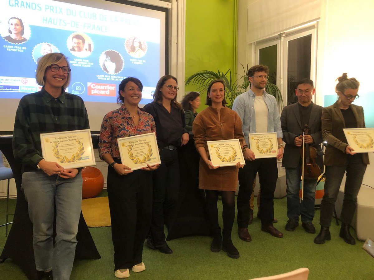 Très honorée et touchée d’avoir remporté ce soir le Grand prix du reportage décerné par le <a href="/ClubPresseHDF/">Club Presse HDF</a> pour mon documentaire sur le destin de Lili Keller-Rosenberg, survivante de la Shoah, produit par Le Cercle Bleu. Le film est encore visible sur <a href="/WEO_TV/">Wéo</a> et <a href="/lavoixdunord/">La Voix du Nord</a> !