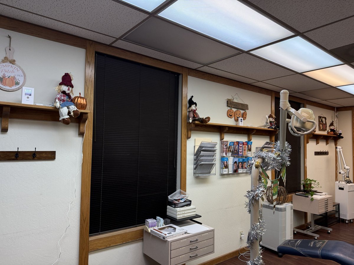 Nukit lanterns blend in w fall decorations.  (Clinic includes iqair, two levoits, and ADS Extraoral suction). Thanks for helping keep my staff and patients safe, <a href="/NukitToBeSure/">Nukit</a>