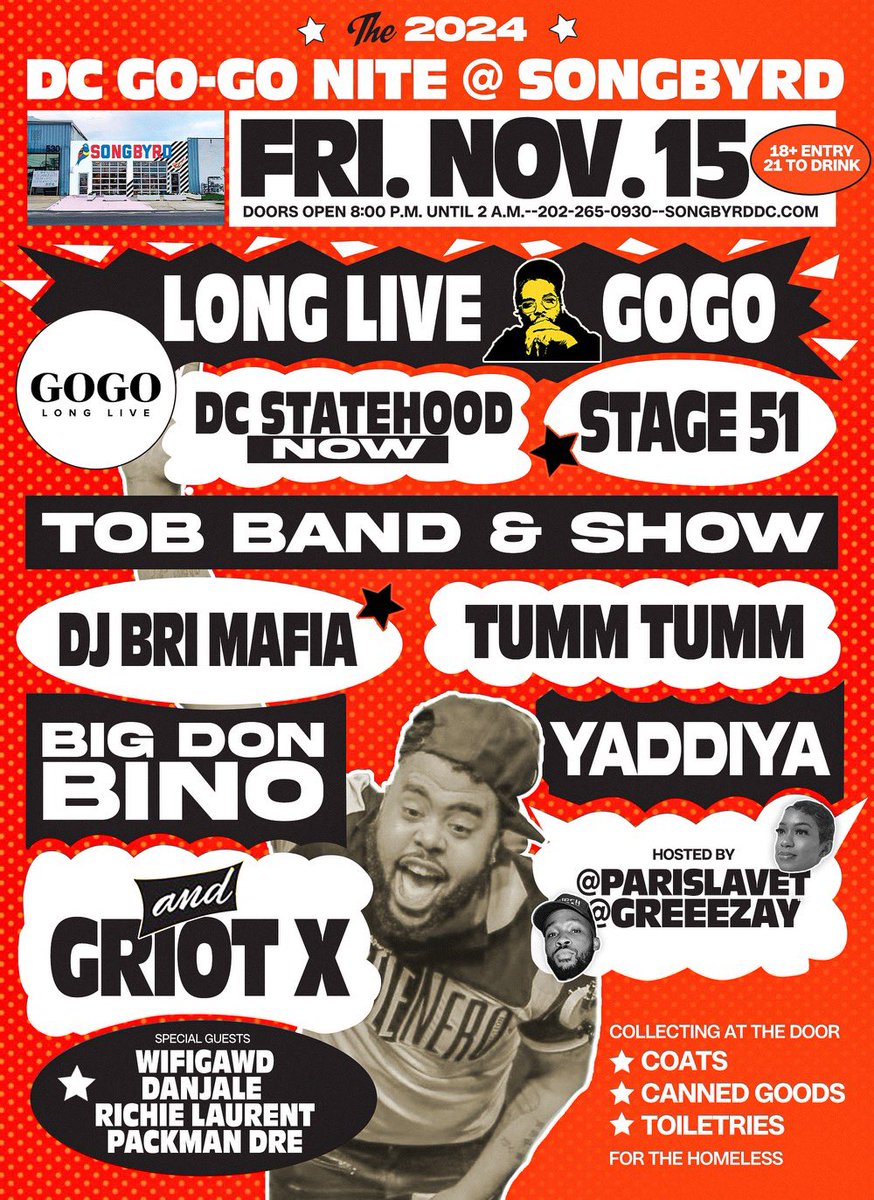 Toast2that's tweet photo. 🚨 Tomorrow @SongbyrdDC👇🏾 
#dmvevents we gotta support &amp; get our artists big like atl did with #lilbaby #thugger ,etc 🙏🏾 https://t.co/qxZ3BJeKDA