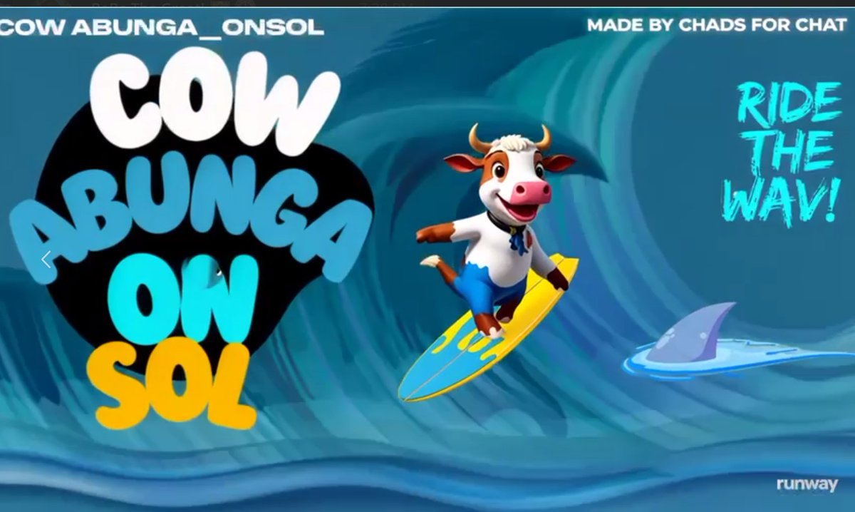 <a href="/cryptojourneyrs/">Rodney</a> Surfs Up and $Cow-abunga with
@Cowabunga_OnSol

! Dive in now🤙 3u4LijJh49EMmyxdpo2EUHgyEvBKwsD3rpxFiAmG1htd #memecoin100x #100xGems #Crypto #x1000gem #Cryptocurency #BullishAF