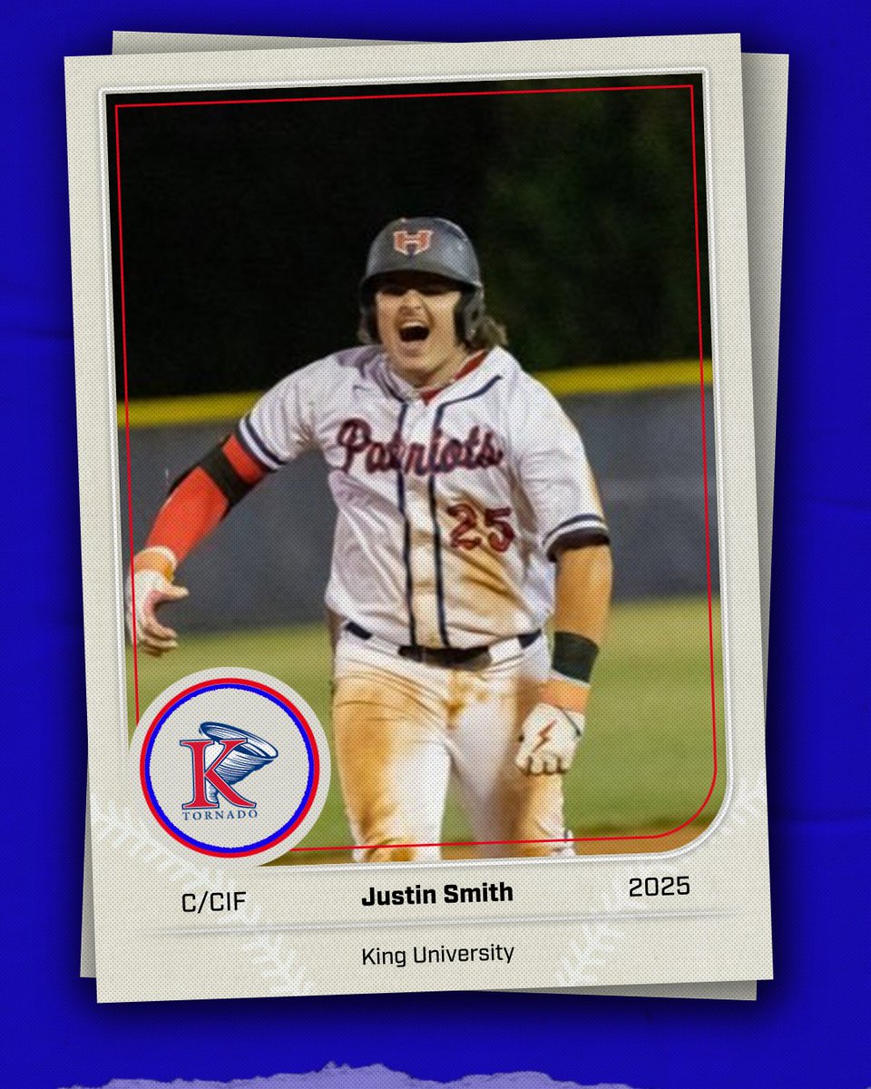 Welcome to the family, Justin! Joining us from White House Heritage High School in TN #RollNado