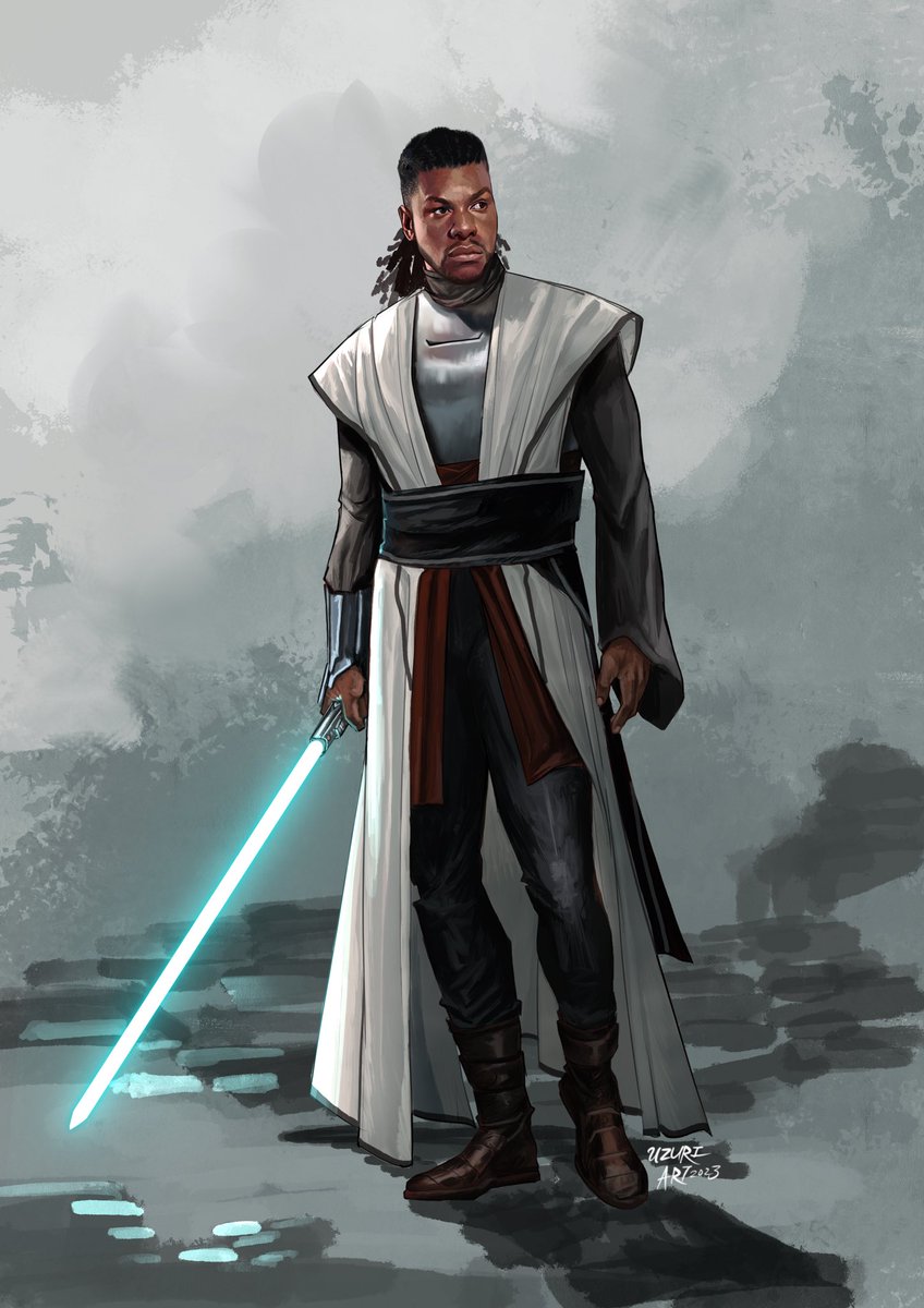 uzuriartonline's tweet image. Jedi Master Finn