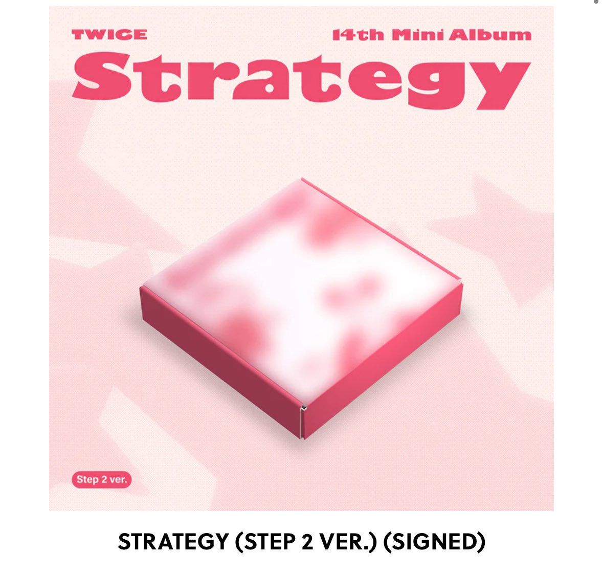 サナ TWICE サイン入り アメリカ Strategy ポストカード