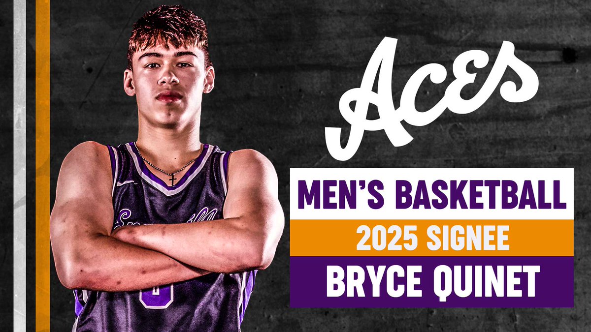 Help us welcome the newest member of the Purple Aces family - Bryce Quinet!

📰 tinyurl.com/mvc4e633
🏀 #ForTheAces