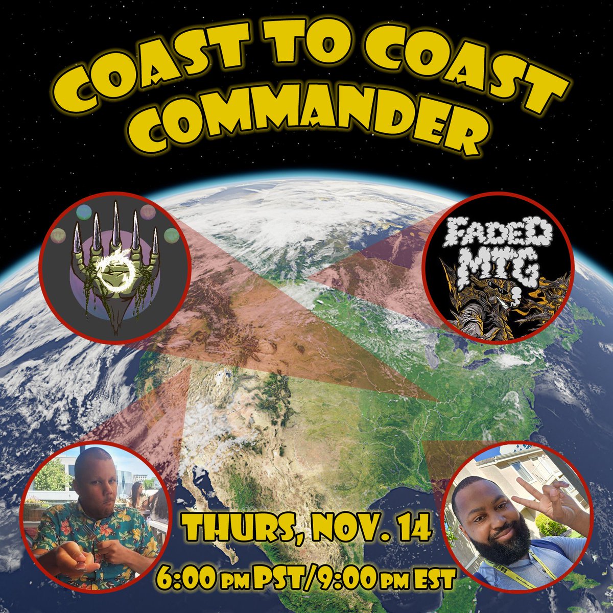 What's up fam! We got a game for you tonight! Returning guests <a href="/DracoLucian/">DracoLucian</a> and <a href="/FadedMTG/">FadedMTG ❤💜</a> are bringing the heat. Bert's got a new brew, and Lenny is...there😅. 

Tune in tonight 6 pst on the purple site. Link below