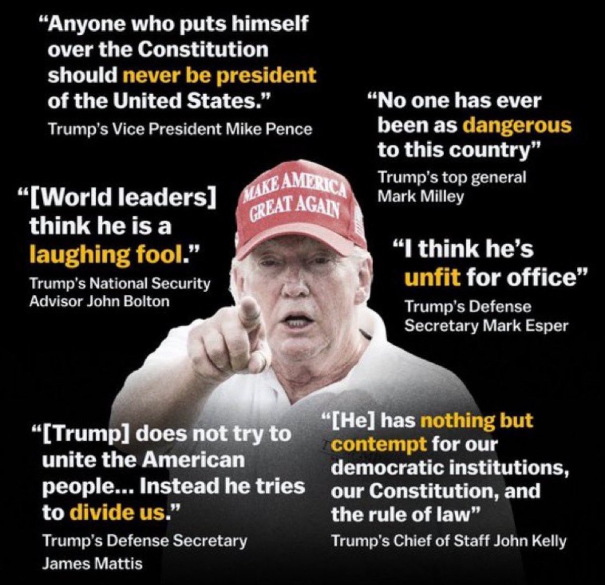 Raise a ✋ if you think he's UNFIT to be the Commander in Chief! 🙋‍♂️