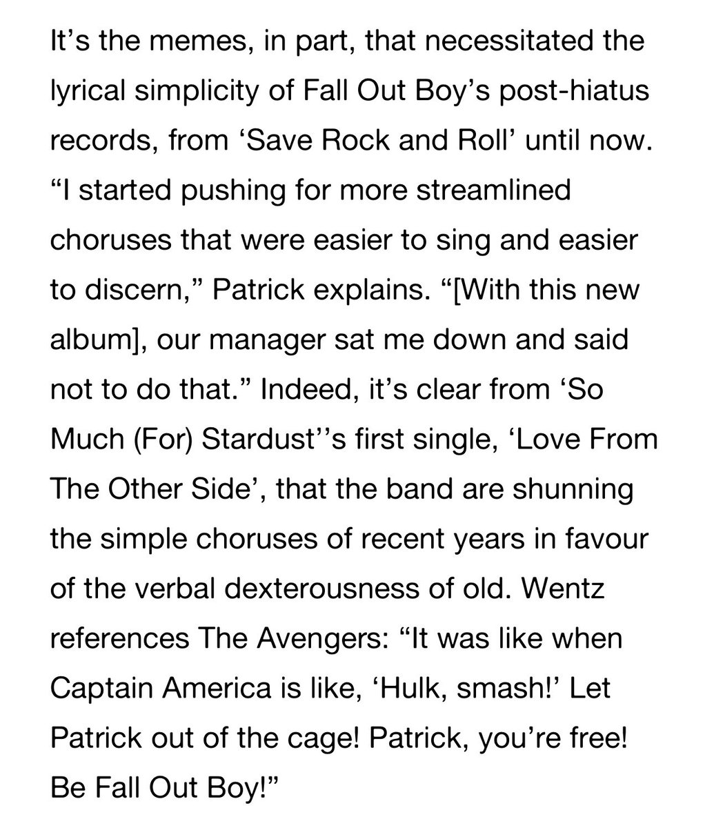 fvoriterecord's tweet photo. patrick you’re free! be fall out boy :’) https://t.co/hcsglGNAYu