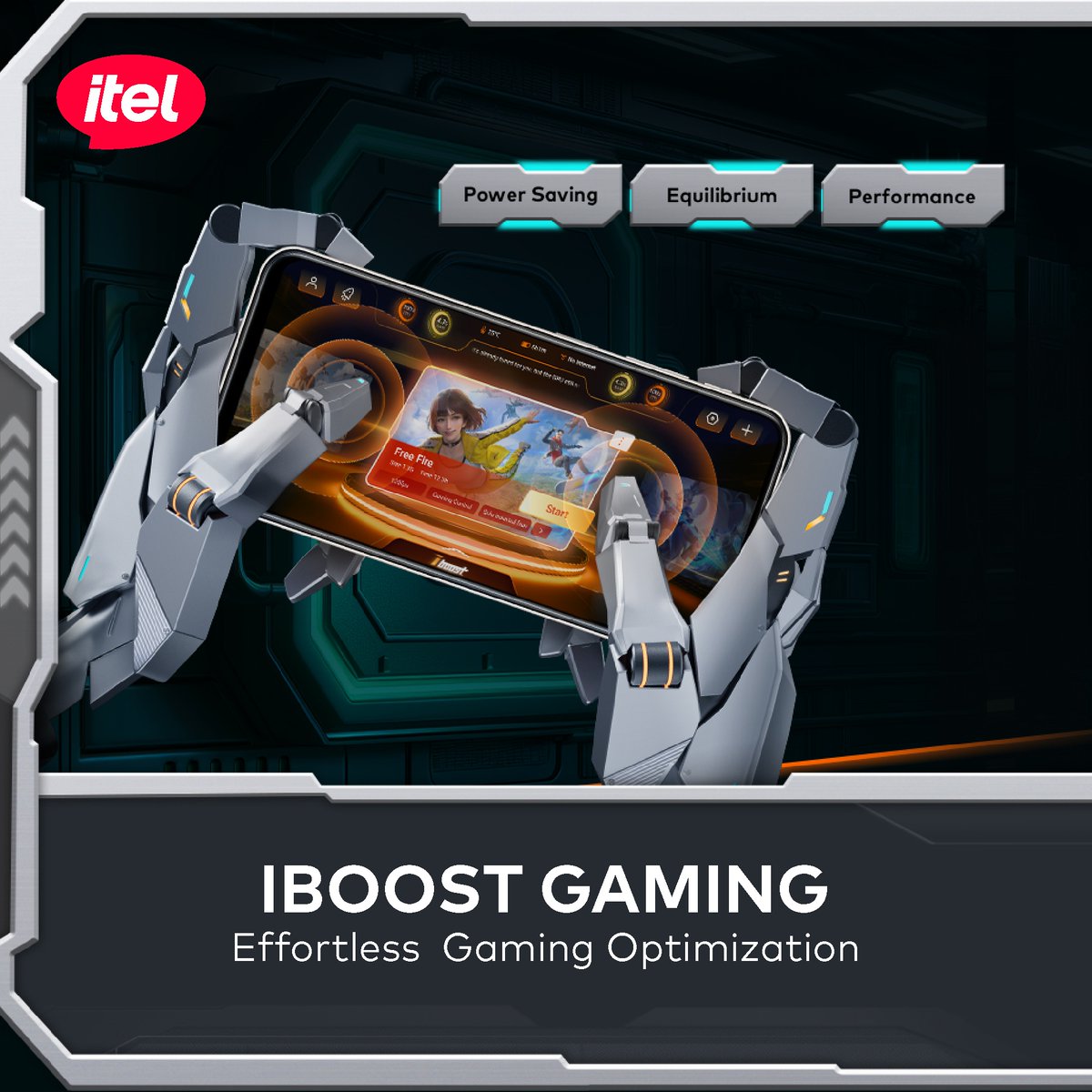 itelNigeria's tweet photo. Level up your mobile gaming experience with the iBoost gaming feature of the itel P65!
Switch between power saving, speed, and performance modes to enjoy smooth, optimized gameplay without any hassle! π₯
Order now:
<https://t.co/A24pzV3QVV>
#itelP65
#GoCyberGoPower https://t.co/klqgdCVm9U
