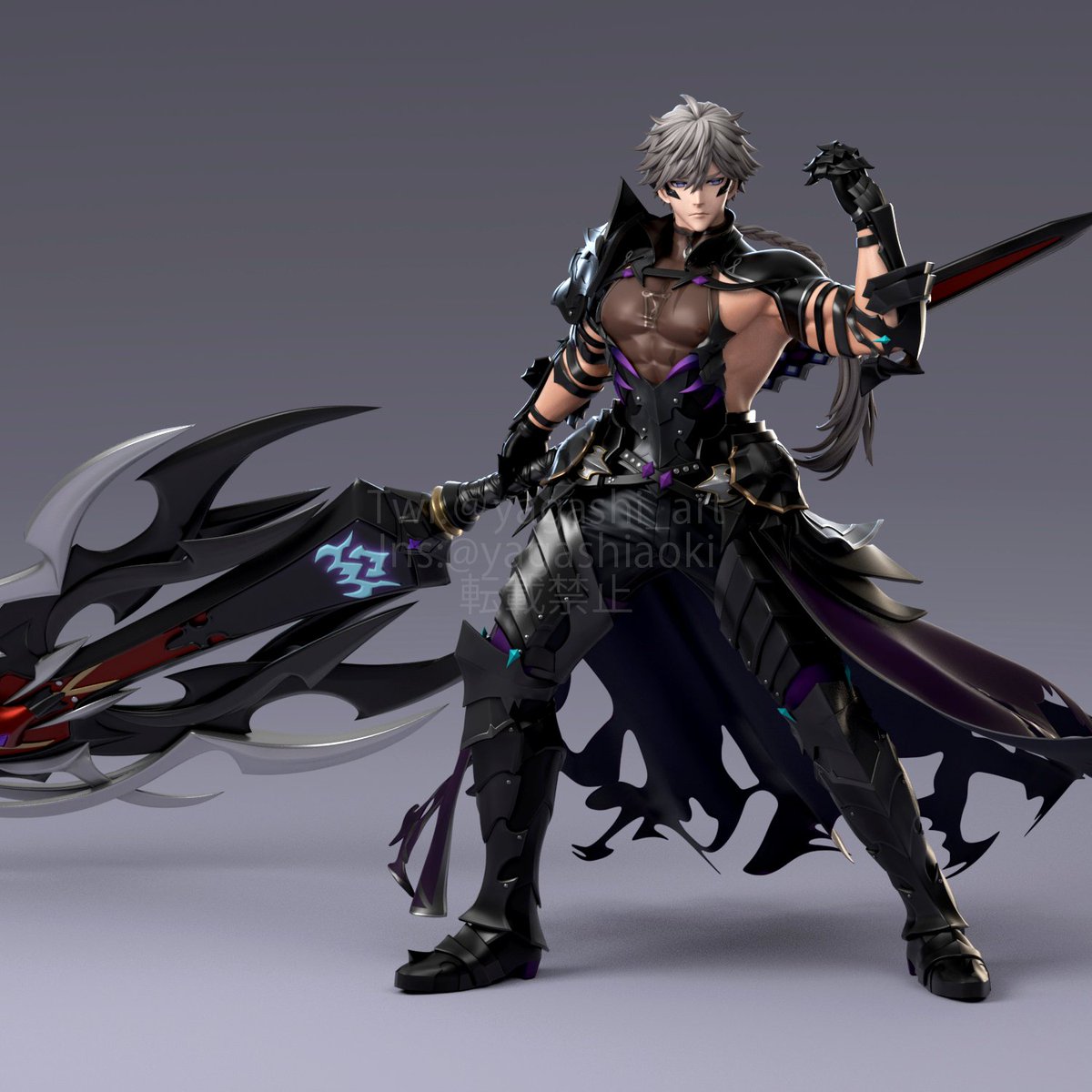 yagashi_art's tweet photo. King's Raid - Chase (星5ver.) 
キンスレのチェイスくんを制作しました～ 
ちょっと早いですがお誕生日おめでとう（12月8日）🫶
（1/2） 
#キングスレイド #킹스레이드 #王之逆襲 https://t.co/3FQkdqaKYn