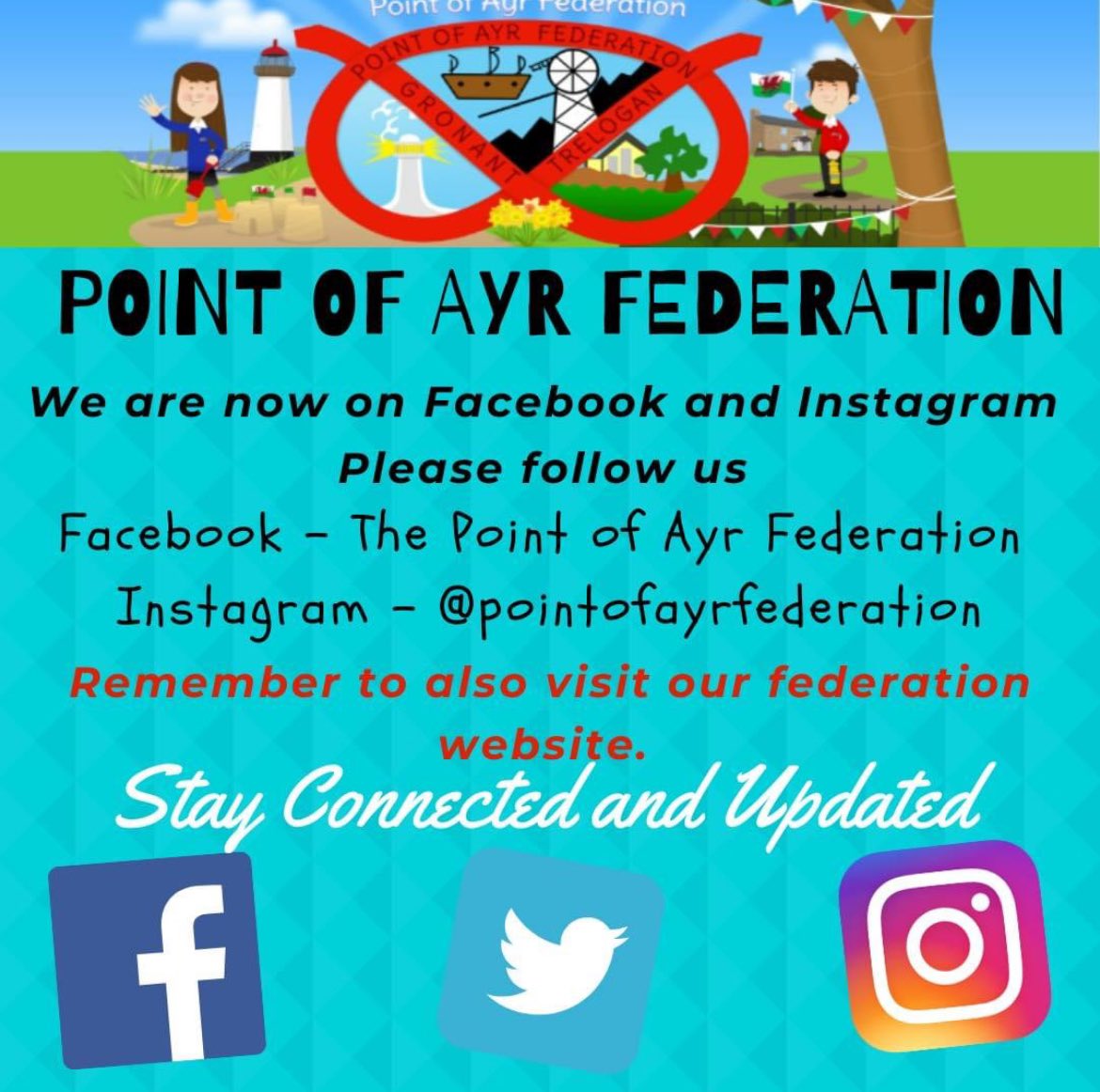 You can now follow us on Facebook &amp; Instagram!

Facebook: facebook.com/ysgolgronant

Instagram: instagram.com/pointofayrfede…