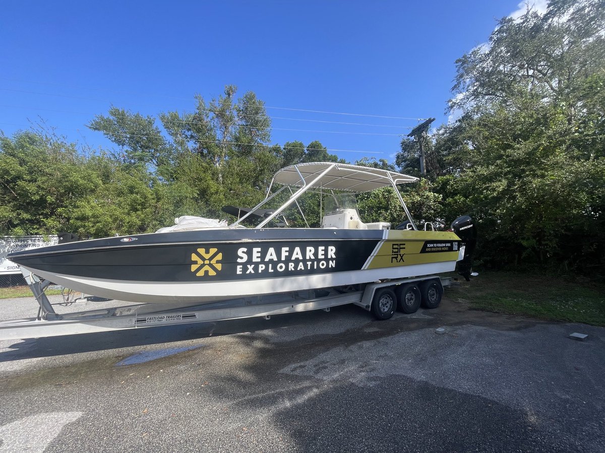 SeafarerCorp's tweet photo. Despite rough waters and minimal fieldwork opportunities since Hurricane Helene, Seafarer Exploration $SFRX is pressing forward. In the last 17 years, CEO Kyle Kennedy has rarely seen conditions limit our fieldwork like this, but progress continues!
We've completed vital boat maintenance, fiberglass work, and wrapped the Discover boat, ensuring we’re ready for the next weather window, which we hope to see in the coming weeks. In the labs, we're making strides on a handheld version of our proprietary SeaSearcher technology, and we've secured a larger facility to enhance our conservation and tech development labs. Every challenge brings new momentum as we push boundaries in underwater rescue archaeology!
#SeafarerExploration #SFRX #SeaSearcher #MaritimeDiscovery #Innovation #JunoBeach #UnderwaterArchaeology #StateOfTheArt #Exploration #Growth #Today #Shipwrecks #RescueArchaeology #OceanResearch