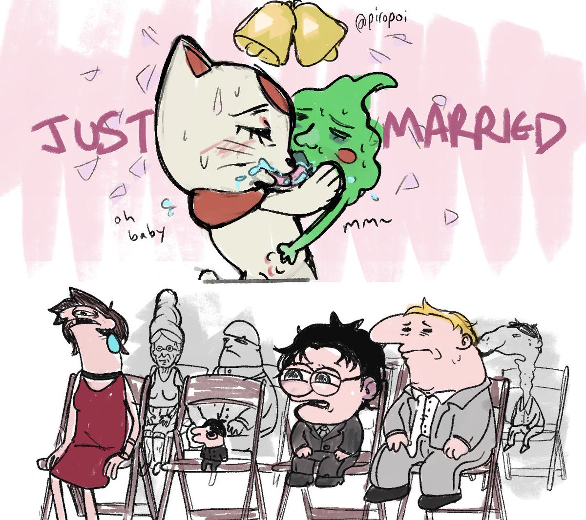 piropoi's tweet image. the only ship that deserves to be canon #Dandadan #mobpsycho100