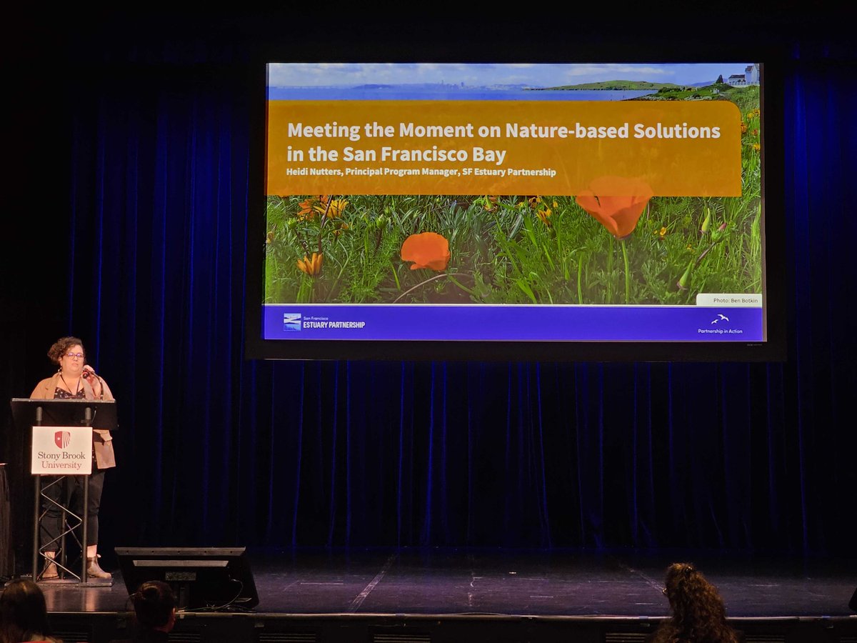 We're so proud of SFEP Staffer Heidi Nutters, who gave an amazing presentation at the annual National Estuary Program tech transfer about how NbS is integral to the Estuary Blueprint and how community engagement is key to the whole process. Thanks for having us, New York!