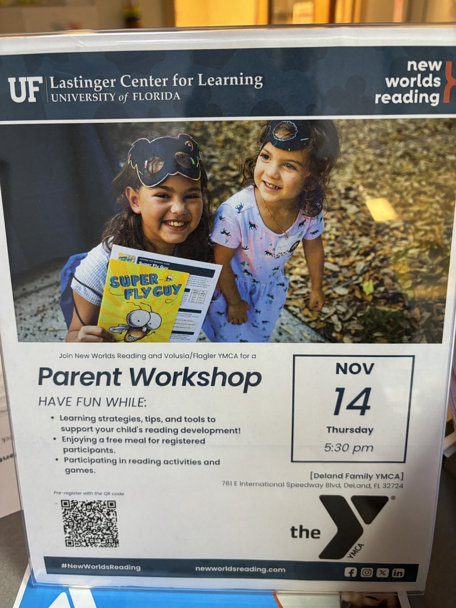 VCSMigrant's tweet photo. The Volusia County Schools Migrant Program is thrilled to collaborate with the YMCA during Tonight’s Parent Workshop! Join us as we focus on strengthening reading skills and reinforcing the importance of literacy at home.
This workshop is designed to empower parents. https://t.co/TYWgzDjb7y