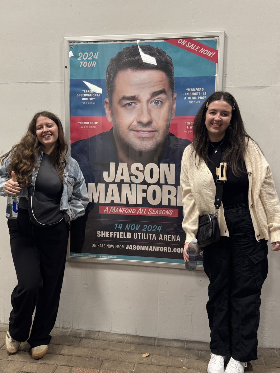Brill night watching <a href="/JasonManford/">Jason Manford</a> at <a href="/SheffieldArena/">Utilita Arena Sheffield 💙</a> 

Row 2 was an incredible view for me, my sister, and 2 nieces! Still trying to warm my feet from THAT ice though ❄️ 🤪