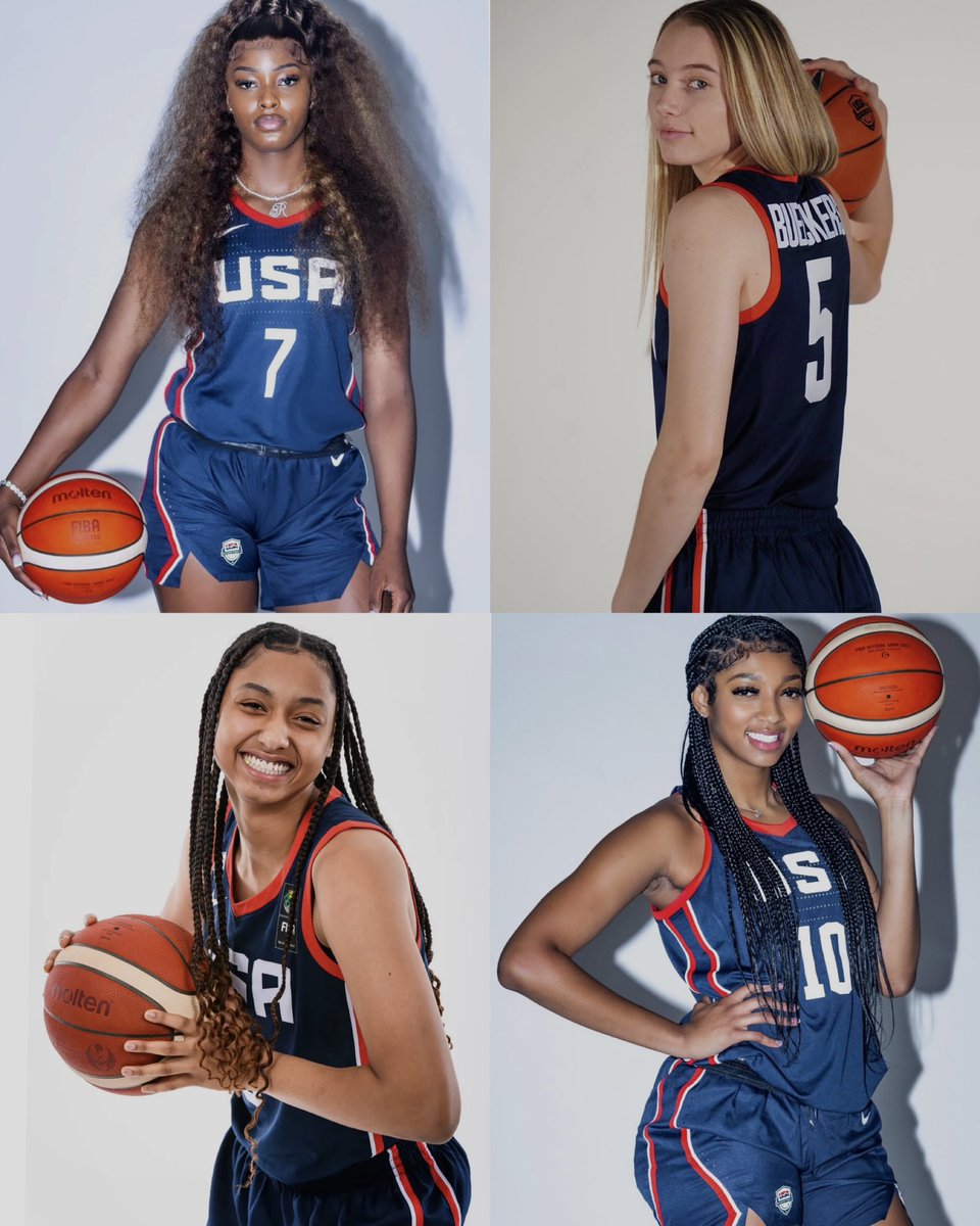 We might not see it in the WNBA, but the possibility of seeing these four team up for Team USA in the coming years brings joy!🙂‍↕️✨
