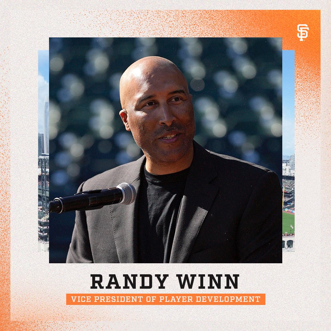 SFGiants's tweet photo. The #SFGiants and President of Baseball Operations Buster Posey have named former Giants outfielder Randy Winn as the club's new Vice President, Player Development. https://t.co/Mo6o4TOWO3