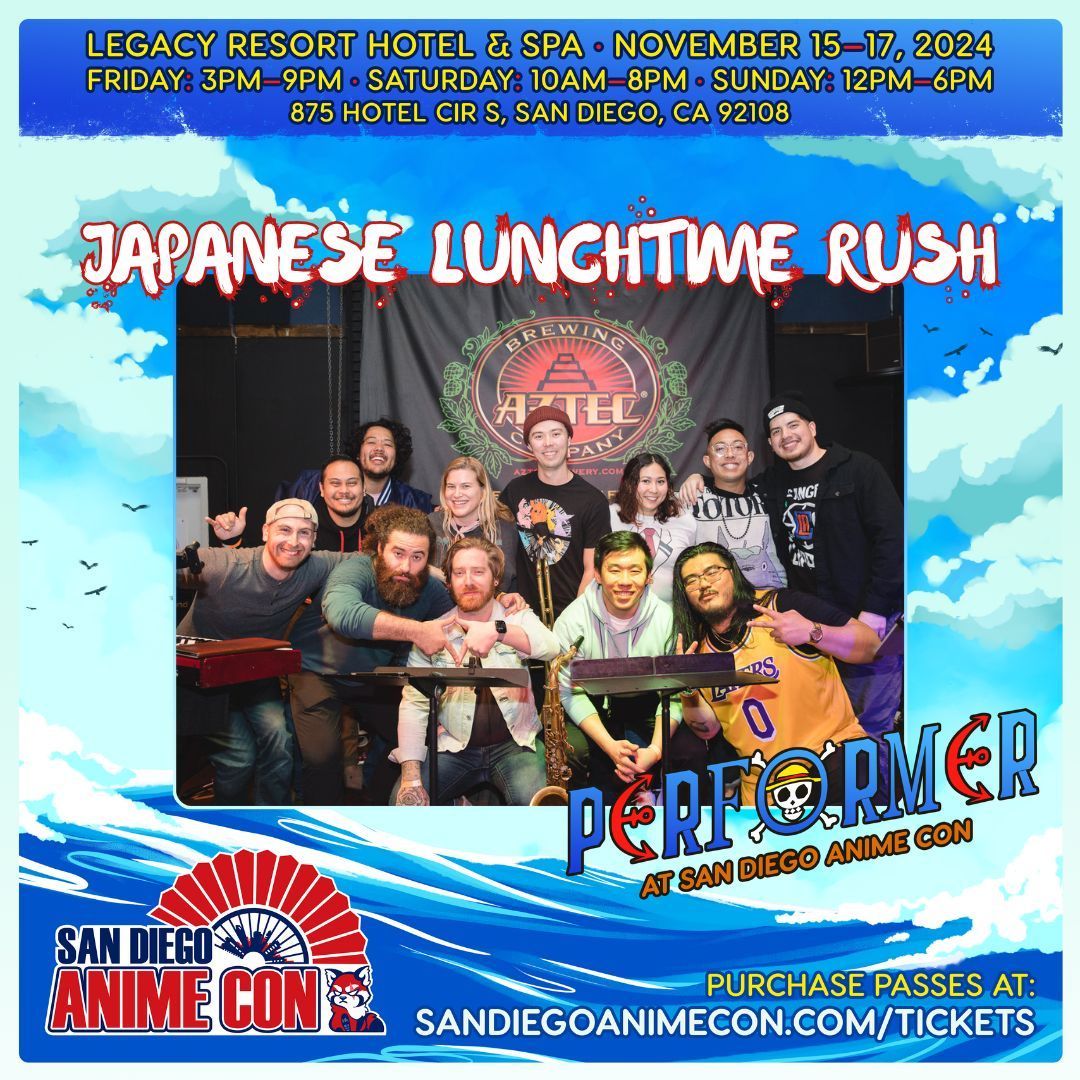 🎵 Featured Performer News 🎵

Closing out AMP Music Festival with their distinctive brand of music is Japanese Lunchtime Rush ( <a href="/TheJLTRush/">The Japanese Lunchtime Rush</a> ) w/ an hour-long set at 9:00 PM at the Pavilion Theater on Saturday, November 16 💥 

Get tickets today ▶️ buff.ly/3NnC3AL 🔥