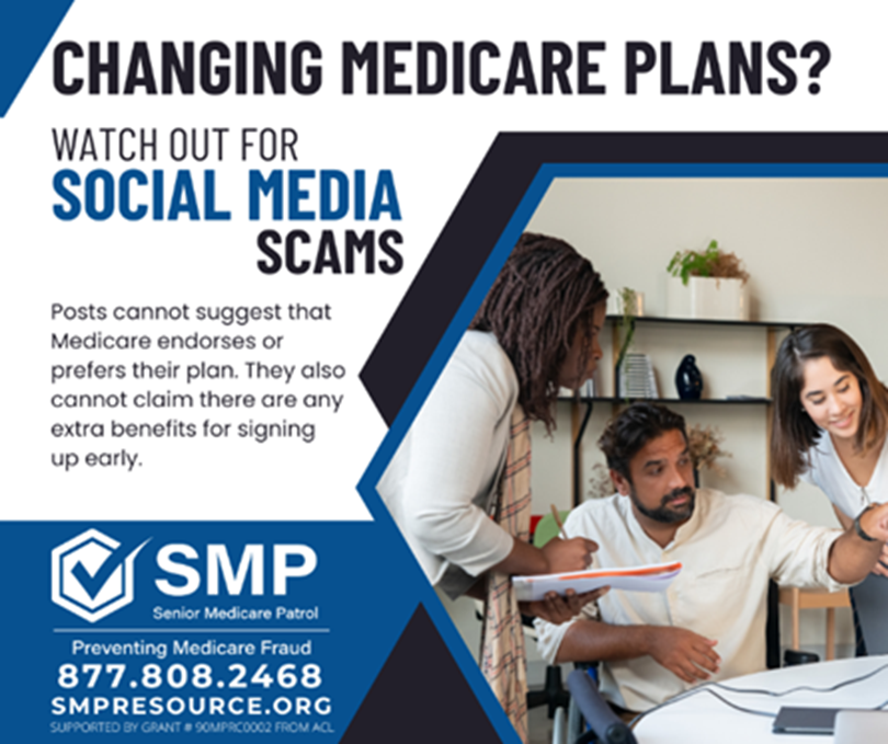 lifespannv's tweet photo. When exploring Medicare plans online, be aware of targeted ads on social media. Posts shouldn't claim Medicare endorses any plan or promise benefits for signing up.

If you encounter these posts or have questions, contact the NV Medicare Assistance Program (MAP) at 800-307-4444. https://t.co/WzNEpfDfpA