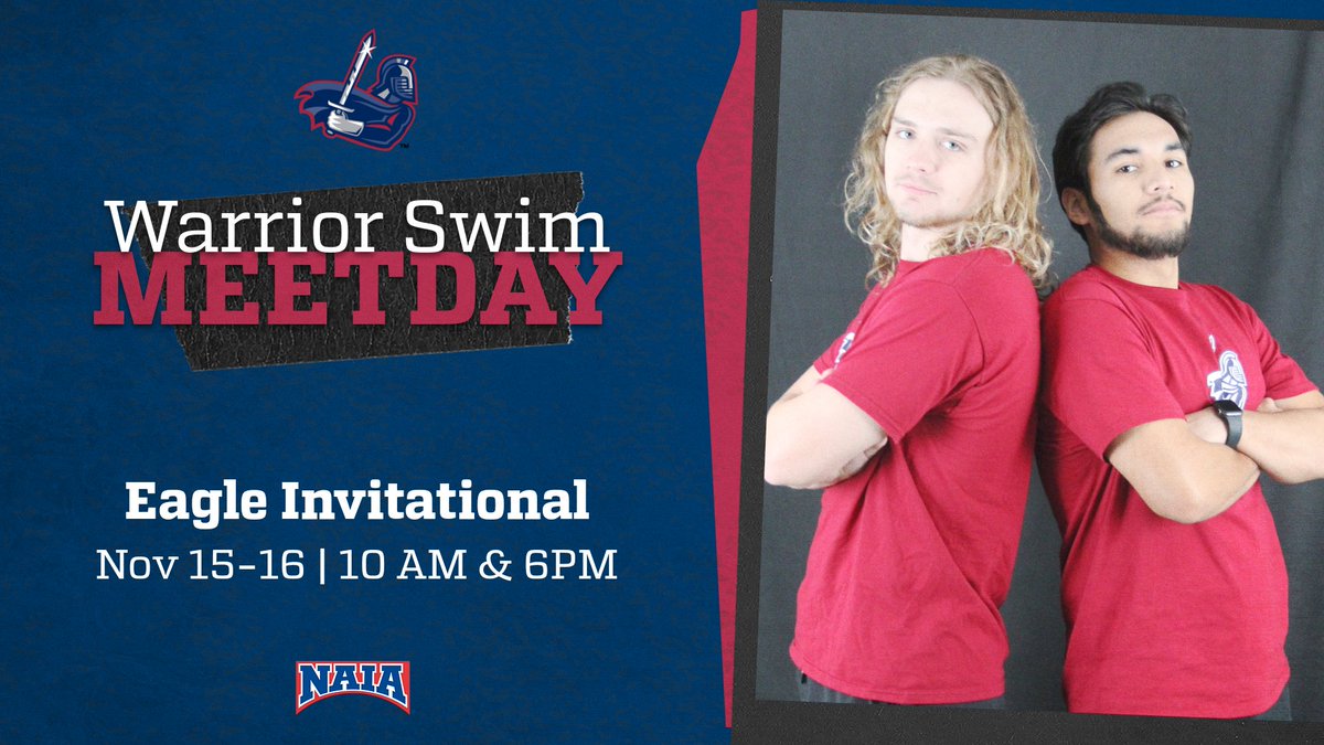 ‼️MEET DAY‼️

<a href="/SCWarriorSwim/">Sterling College Swimming</a> has a weekend of action at the Eagle Invitational!! Activity starts bright and early for the Warriors!!

⏰10 AM &amp; 6 PM Friday and Saturday
📍Edmond, Okla. 

#SwordsUp #TraditionStartsHere