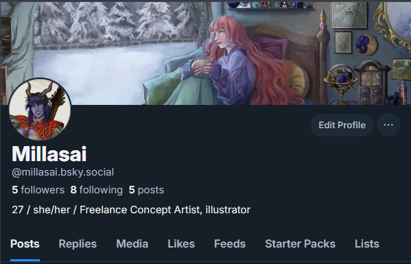 I'm moving over to bluer skies! 

I've deleted some of my art and I don't think i'll be posting new art here, maybe some cropped work and any future comm info I may have but I'll mainly be posting on bsky in the meantime! 💜
