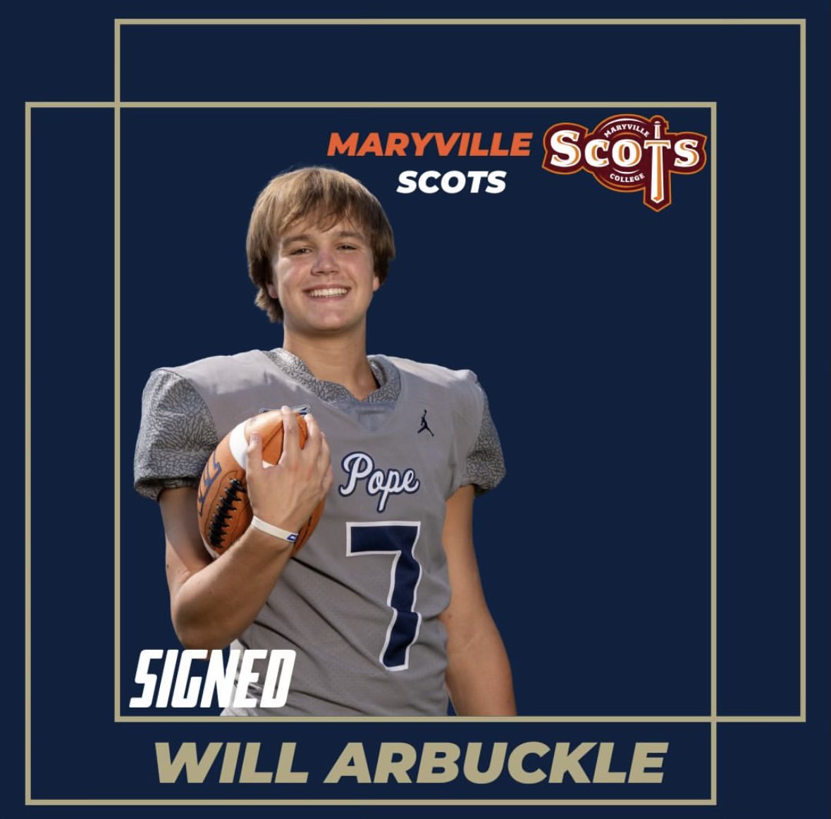 willarbuckle82's tweet photo. I am very happy to announce that I am officially signing with @MCScotsFootball! I want to thank all of the people that have helped and inspired me to continue to work! 
@JPIIKnightsFB @CoachSneed @Jake_Flaherty_8 @QBCoachFox @JamesWilhoit25 @HKA_Tanalski @KohlsKicking @Chris_Sailer