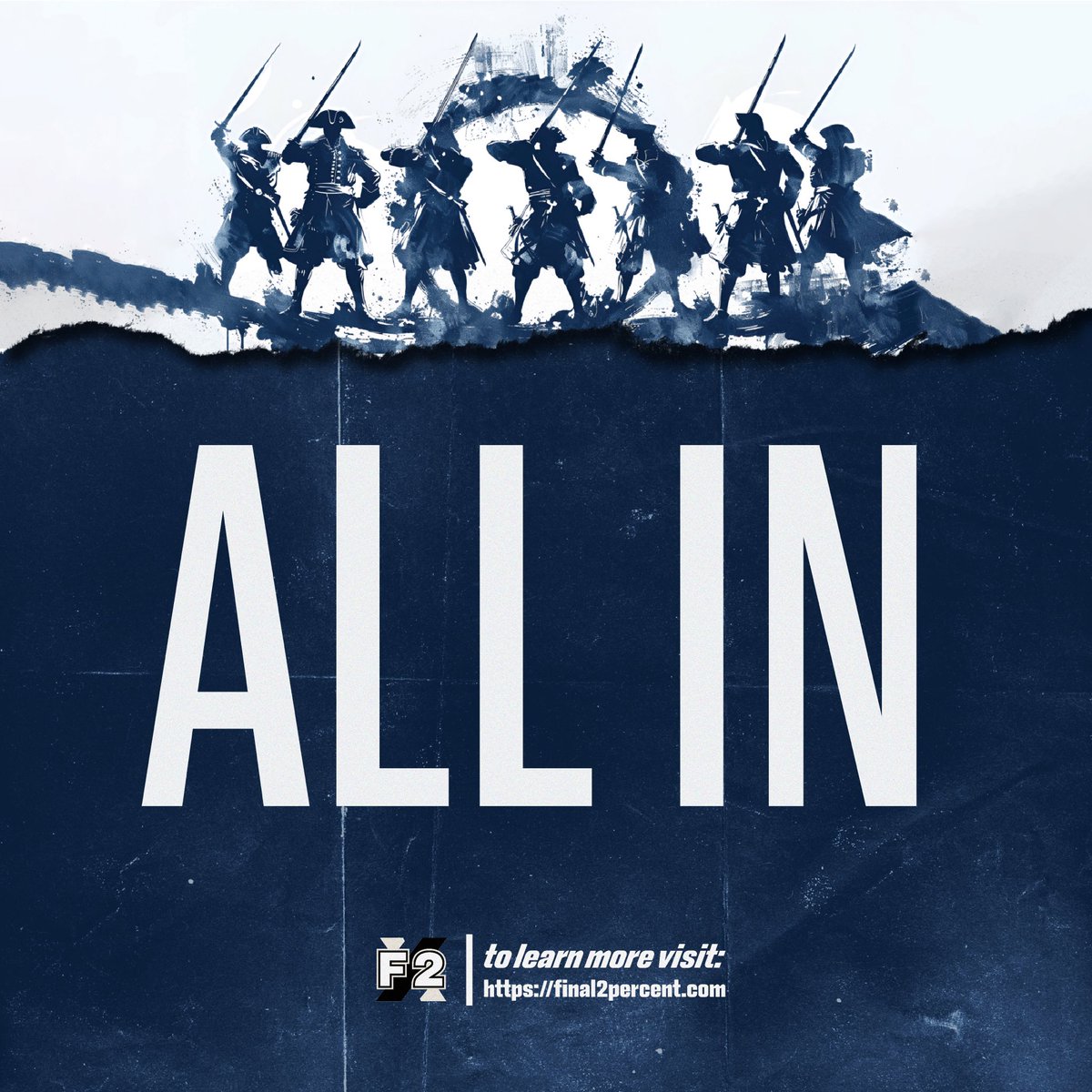 final2percent's tweet photo. The All In Campaign for Xavier NIL is live! 📣 We're aiming to get 10,000 people from Xavier Nation signed up for a monthly gift of $25 by June 2025. Join us and be a part of directly impacting our NIL efforts for Xavier Basketball. ⚔🏀 https://t.co/gIVNjkXOZ9
