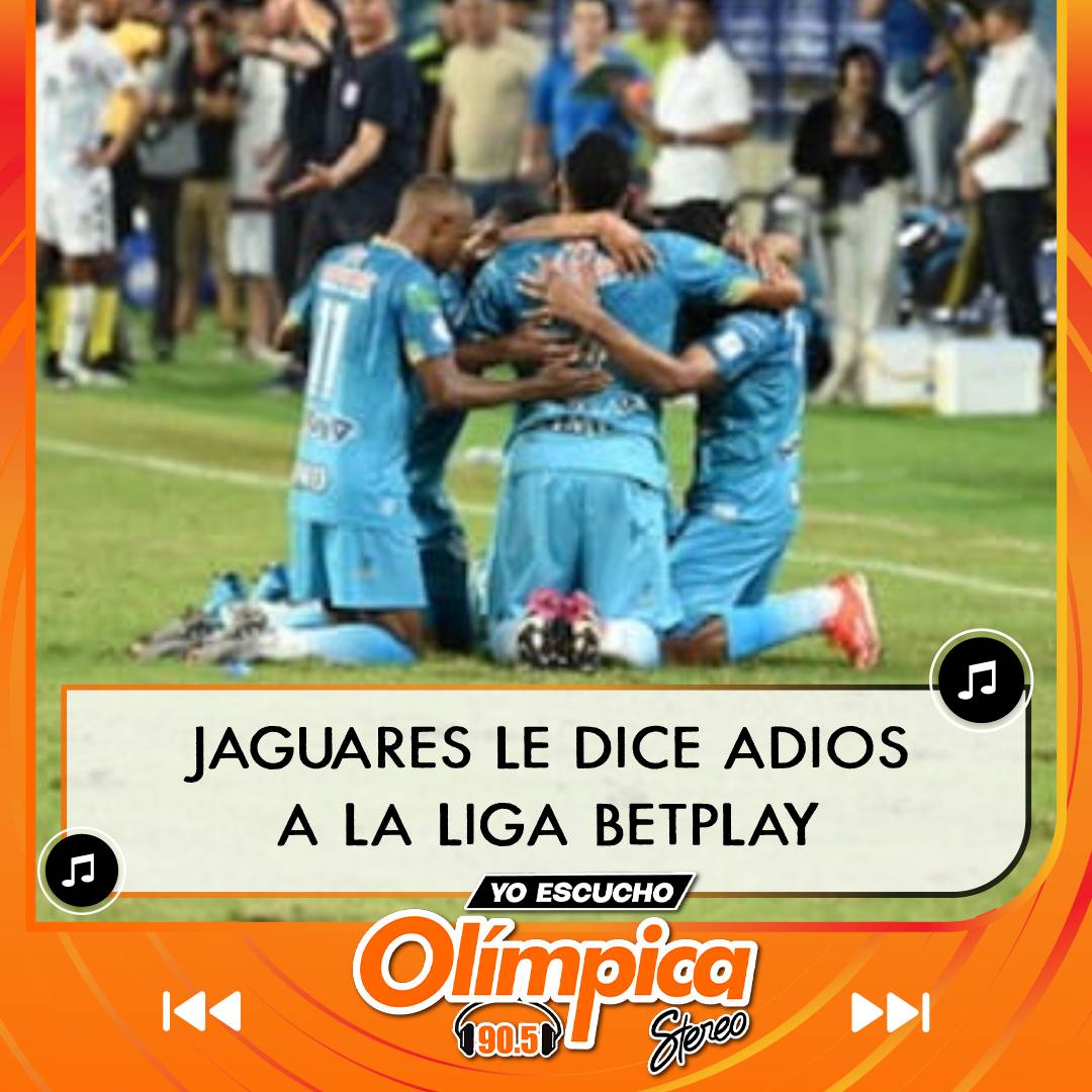 😥 14 de Noviembre de 2024 #Jaguares Le dice adios a la #LigaBetPlay
El equipo de #Montería cayó 3 x 0 ante #SantaFe en #Bogotá