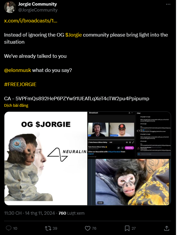 Chào anh em , ngày hôm qua mình có nói về vấn đề $Jorgie mình tìm kiếm được và có đăng bài , mình biết cũng sẽ có một số anh em sẽ xổ số để tìm cơ hội nào đó . Thì hôm nay , mình tổng hợp thêm một số ít thông tin mình tìm kiếm được để chia sẻ tiếp cho anh