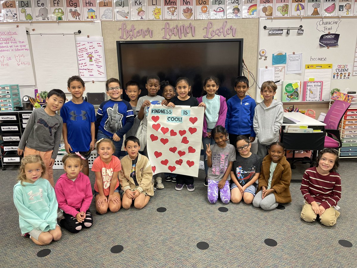RiffesFirsties's tweet photo. We love to be kind! #mcclure2425 https://t.co/kmZ7yLuOxu
